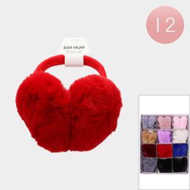 12PCS - Foldable Faux Fur Fuzzy Earmuffs