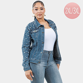 Pearl Bling Denim Jacket