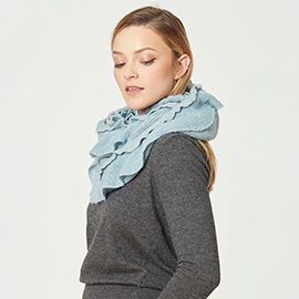 Ruffle Infinity Scarf