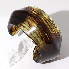 Celluloid Acetate Chunky Cuff Bracelet