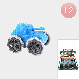 12PCS - Tanks Vehicle Roll Toys