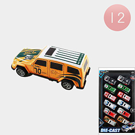 12PCS - Die Cast Toy Cars