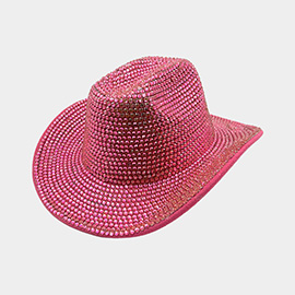 Bling Studded Fedora Hat