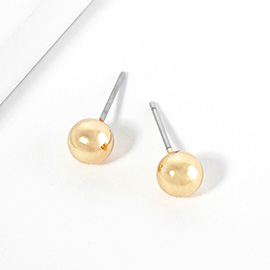 Metal Ball Stud Earrings