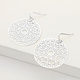 Round Filigree Dangle Earrings