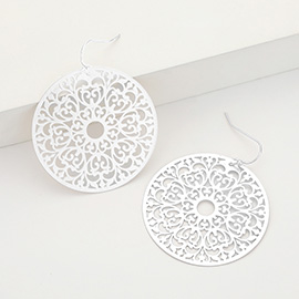 Round Filigree Dangle Earrings