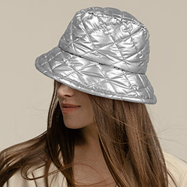 Shiny Quilted Bucket Hat