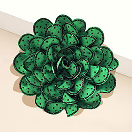 Bling Studded Flower Brooch / Hair Clip