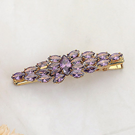 Marquise CZ Stone Embellished Alligator Snap Hair Clip