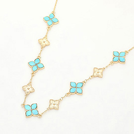 Clover Station Necklace