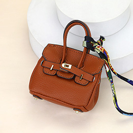 Faux Leather Elegant and Stylish Mini Purse / Bag Charm