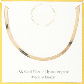 18K Gold Filled Hypoallergenic Snake Chain Necklace