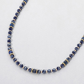 Faceted Beaded Choker Necklace