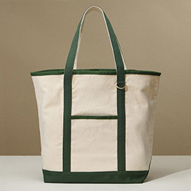 Large Multi Classic Canvas Tote Bag