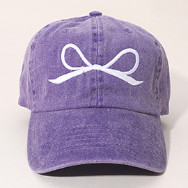 Ribbon Embroidered Baseball Cap