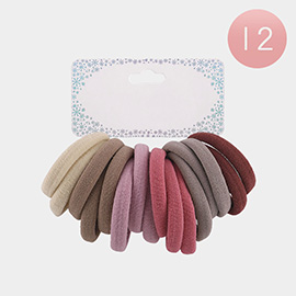 12 SET OF 16 - Basic Ponytail Hair Bands