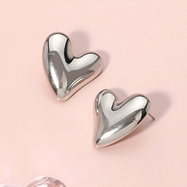 Metal Heart Earrings