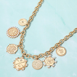 Zodiac Medal Station Necklace