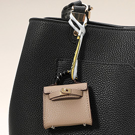 Faux Leather Elegant and Stylish Mini Purse / Bag Charm