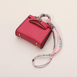 Faux Leather Elegant and Stylish Mini Purse / Bag Charm