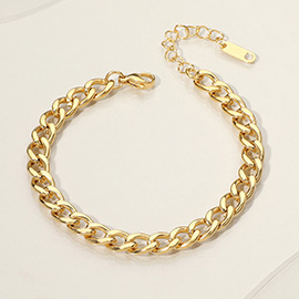 Stainless Steel Cuban Chain Bracelet