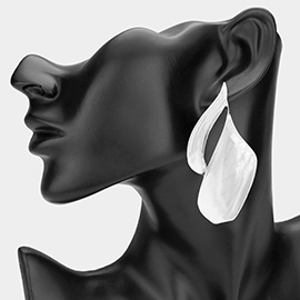 Oversized Abstract Metal Earrings