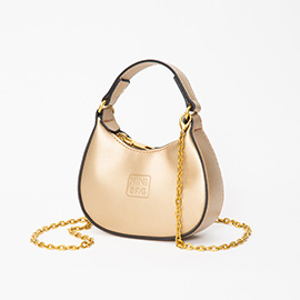 Faux Leather Mini Hobo Handbag / Crossbody Bag