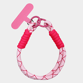 Candy Color Double Loop Phone Wrist Strap / Keychain