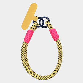 Candy Color Double Loop Phone Wrist Strap / Keychain