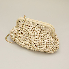 Weave Dumpling Hand Bag / Clutch / Crossbody Bag