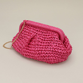 Weave Dumpling Hand Bag / Clutch / Crossbody Bag