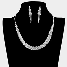 Rhinestone Paved Necklace