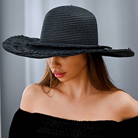 Wide Brim Woven Floppy Sun Hat