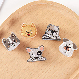 5PCS - Dog Face Hair Claw Clips