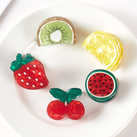 5PCS - Fruit Hair Claw Clips