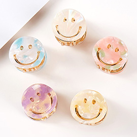 5PCS - Smile Face Hair Claw Clips