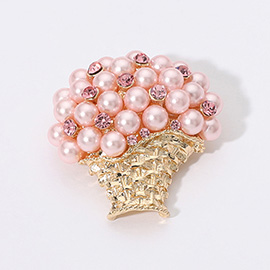 Pearl Bouquet Pin Brooch