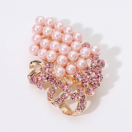 Pearl Grape Pin Brooch