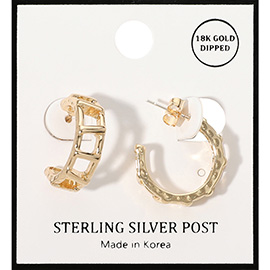 18K Gold Dipped Mini Hoop Earrings