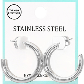 Stainless Steel Hoop Earrings