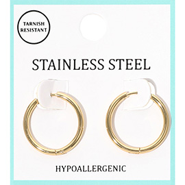 Stainless Steel Hypoallergenic Mini Huggie Hoop Earrings