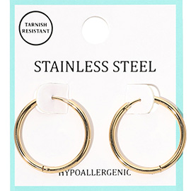 Stainless Steel Hypoallergenic Mini Huggie Hoop Earrings