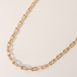 18K Gold Dipped Hardware Chain Necklace