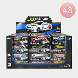 48PCS - Pull Back Die-Cast Car Toys