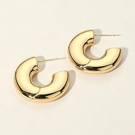 SECRET BOX_Stainless Steel Hoop Earrings