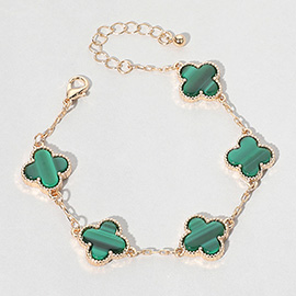 Quatrefoil Link Bracelet