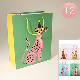 12PCS - Leopard Printed Gift Bags