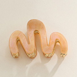 Abstract Celluloid Acetate Hair Claw Clip