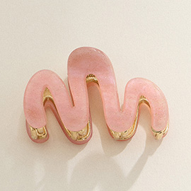 Abstract Celluloid Acetate Hair Claw Clip