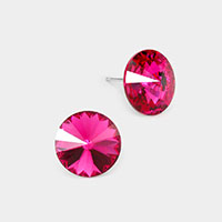 15mm Genuine Crystal Stud Earrings